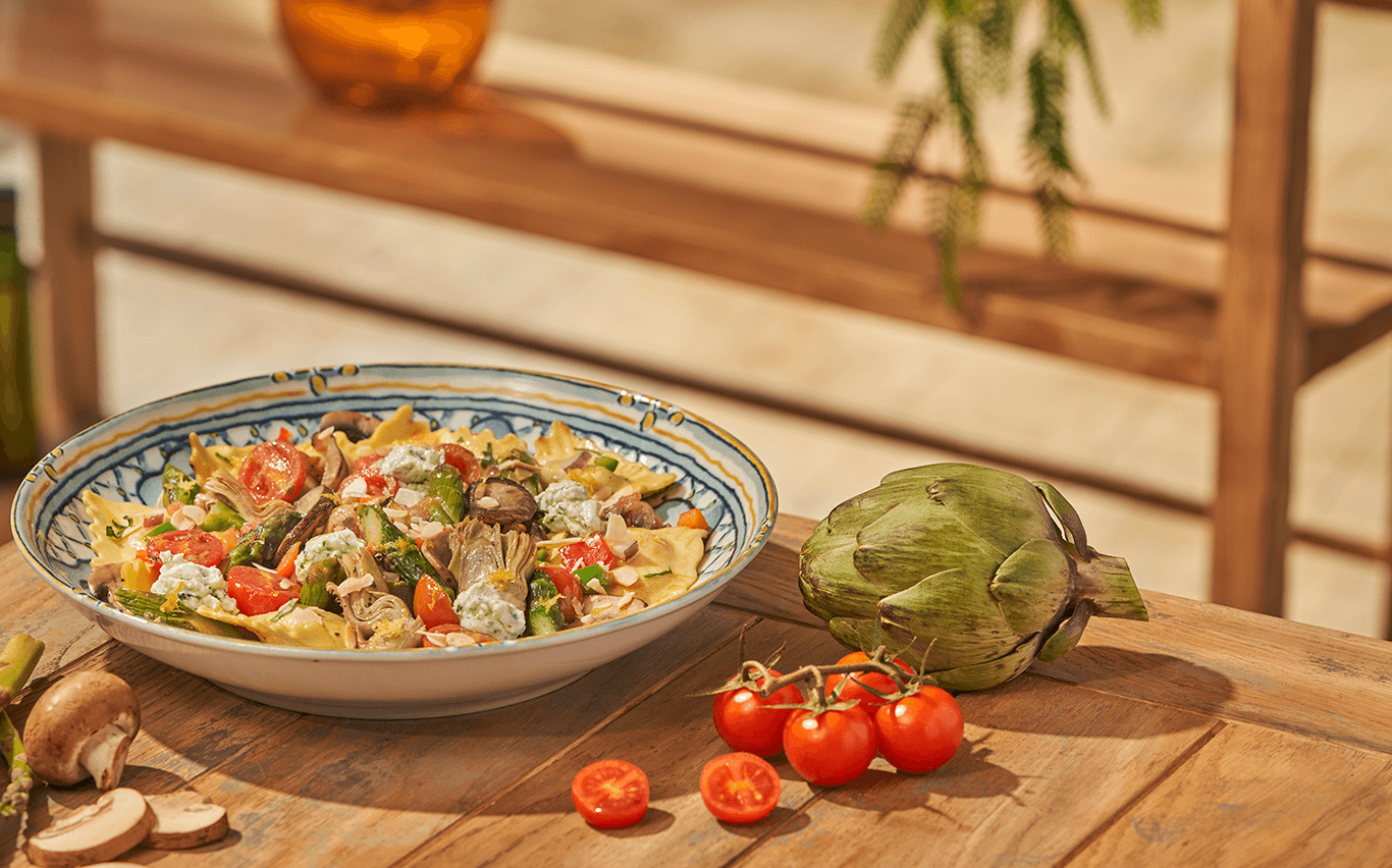 RAVIOLI DI MELANZANE PRIMAVERA